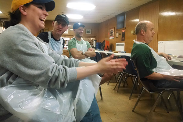 Trade Press employees volunteering at The Gathering